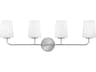 Kline 4-Light Chrome Vanity Light