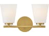 Bri 2-Light Lacquered Brass Vanity Light