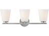 Bri 3-Light Brushed Nickel Vanity Light