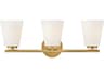 Bri 3-Light Lacquered Brass Vanity Light