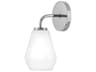 Gio 1-Light Chrome Wall Sconce