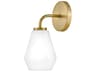 Gio 1-Light Lacquered Brass Wall Sconce