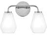 Gio 2-Light Chrome Vanity Light