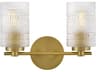 Mabel 2-Light Lacquered Brass Vanity Light