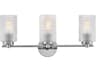 Mabel 3-Light Chrome Vanity Light