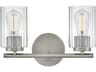 Leta 2-Light Brushed Nickel Vanity Light