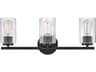 Leta 3-Light Black Vanity Light