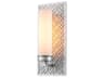 Ziggy 1-Light Laquered Silver Glass Wall Sconce