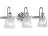 Addison 3-Light Polished Chrome Glass LED Vanity Light