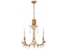 Palm D'or 3-Light Gold Candelabra Chandelier