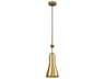 Etoile 1-Light Aged Brass Mini Pendant