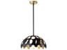 Pebbles 1-Light Black Dome Pendant