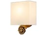 Swirl 1-Light Gold Leaf Wall Sconce
