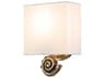 Swirl 1-Light Silver Leaf Wall Sconce