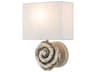 Swirl 1-Light Bone White Wall Sconce