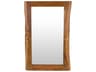 Edge Brown Wall Mirror Rectangular