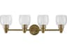 Levene 4-Light Gold Vanity Light