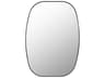 Aranya Black Wall Mirror Oval