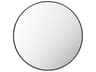 Aranya Black Wall Mirror Round