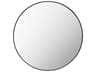 Aranya Black Wall Mirror Round