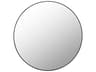 Aranya Black Wall Mirror Round