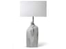 Meditating Woman-I Gray Table Lamp