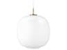 VL45 Radiohus Pendant Light in Opal Glass and Brass
