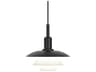 PH-3/3 1-Light Black Tiered Mini Pendant