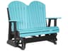 Recycled Plastic Adirondack Glider Outdoor Loveseat