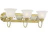 Belmont 3-Light Polished Brass Chrome Glass Vanity Light