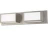 Sutter 2-Light Brushed Nickel Glass LED Vanity Light