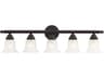Neptune 5-Light Bronze Glass Vanity Light