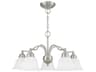 Essex 5-Light Brushed Nickel Glass Bell Chandelier
