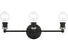 Lansdale 3-Light Black Brushed Nickel Vanity Light