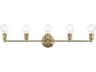 Lansdale 5-Light Antique Brass Vanity Light