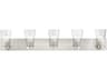 Cityview 5-Light Brushed Nickel Glass Vanity Light