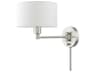 1 - Light Swing Arm with Off-White Shade