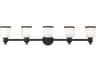 Middlebush 5-Light Black Glass Vanity Light