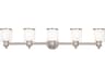 Middlebush 5-Light Brushed Nickel Glass Vanity Light