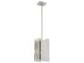 Varick 1-Light Brushed Nickel Geometric Mini Pendant