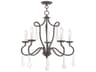 Callisto 5-Light English Bronze Crystal Candelabra Chandelier