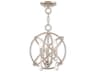 Aria 3-Light Polished Nickel Crystal Candelabra Geometric Chandelier