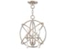 Aria 3-Light Polished Nickel Crystal Candelabra Geometric Chandelier