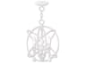 Aria 3-Light Antique White Crystal Candelabra Geometric Chandelier