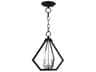 Prism 2-Light Black Brushed Nickel Mini Pendant