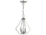 Prism 2-Light Brushed Nickel Mini Pendant