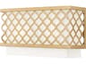 Arabesque 2-Light Soft Gold White Wall Sconce