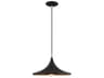 1-Light Black Gold Pendant