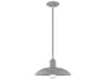 1-Light Nordic Gray Dome Pendant