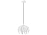 Acanthus 1-Light Antique White Pendant
